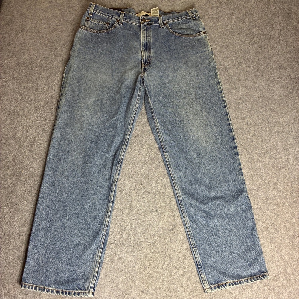 Vintage Levis Strauss Straight Leg Men's 38x30 Jeans Light Blue Denim Cotton SF